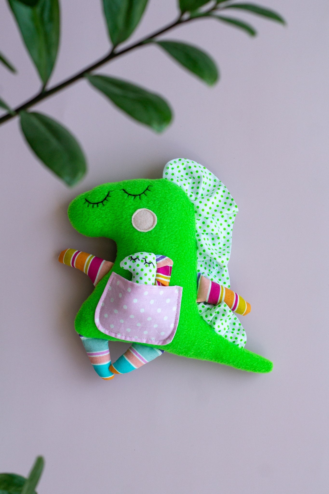 Mommy And Baby Dinosaur Toy - WoollyFox